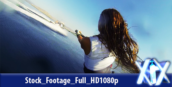 Water skier In Action 3rd View alt