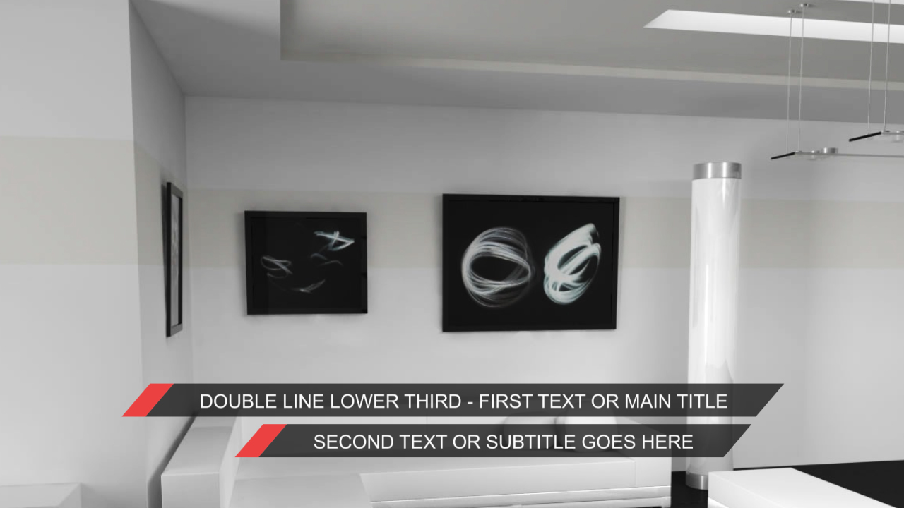 Clean Modern Simple Lower Thirds - After Effects Templates