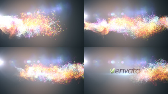 Glowing Particles Logo Reveal 3