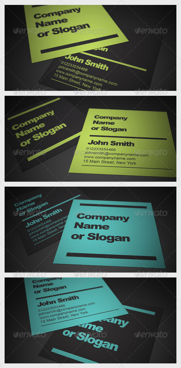 Square Business Card - Creative Business Cards