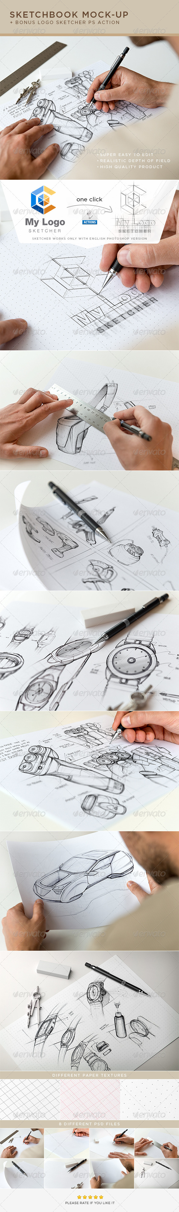 Sketchbook Mock-Up - Miscellaneous Print