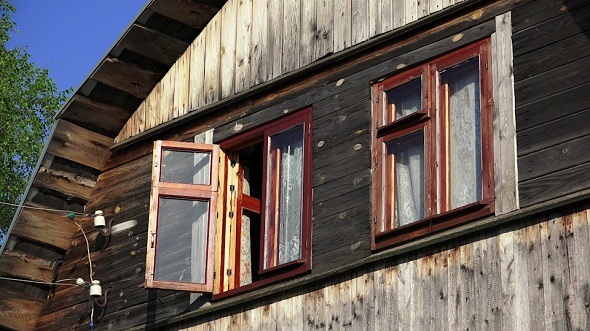 Window of a Wooden House