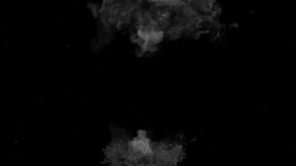 Swirl Smoke And Whirlwind. Flying Particles On Black Background