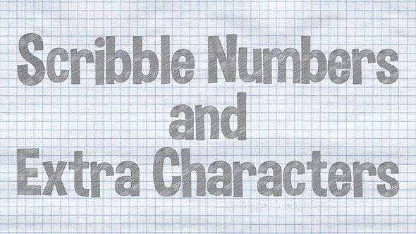 Scribble Numbers and Extra Characters