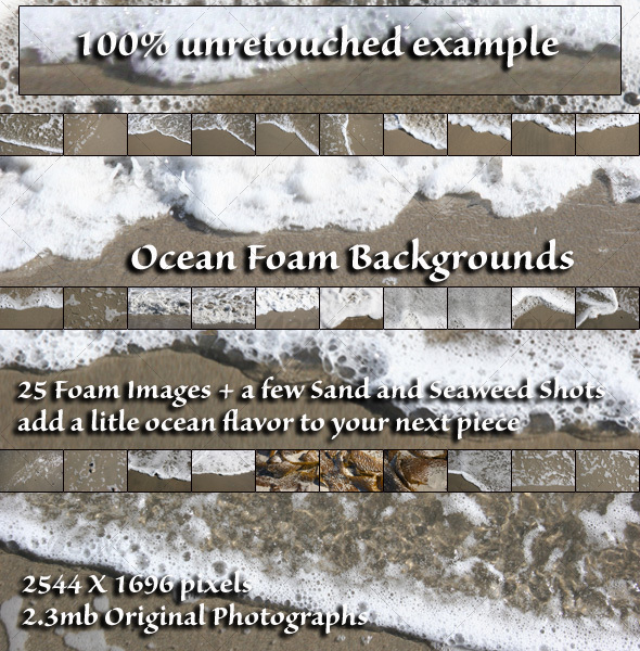 Ocean Foam Stock Photos - Nature Textures