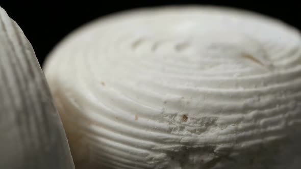 Appetizing Sweet White Marshmallow Souffle, Perfect Light Dessert, Confectionery alt