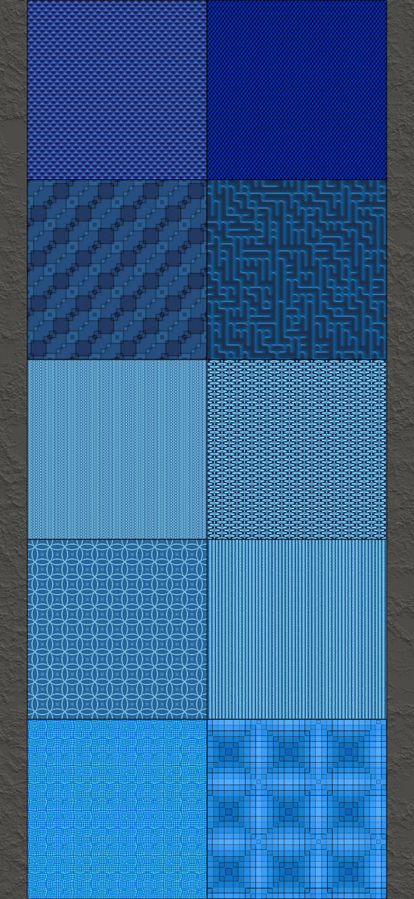 Blue Small Patterns - Textures / Fills / Patterns Photoshop
