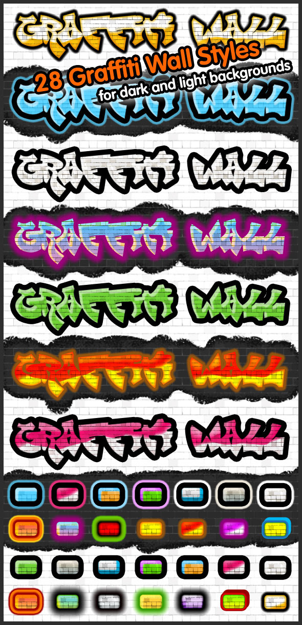 Graffiti Wall Styles - Text Effects Styles