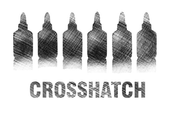crosshatch brush set - pencil - Artistic Brushes