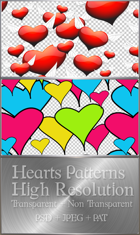 Hearts Pattern - Photoshop Add-ons