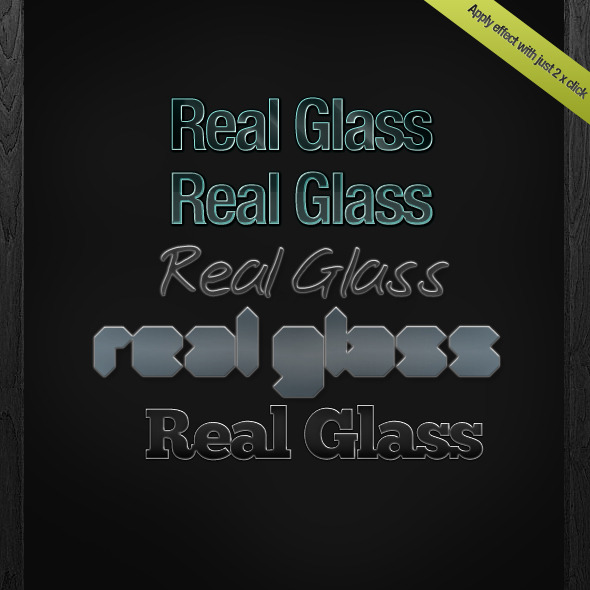 Real Glass Layer Styles - Photoshop Add-ons