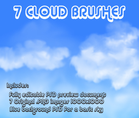 Cloud Brushes - Photoshop Add-ons