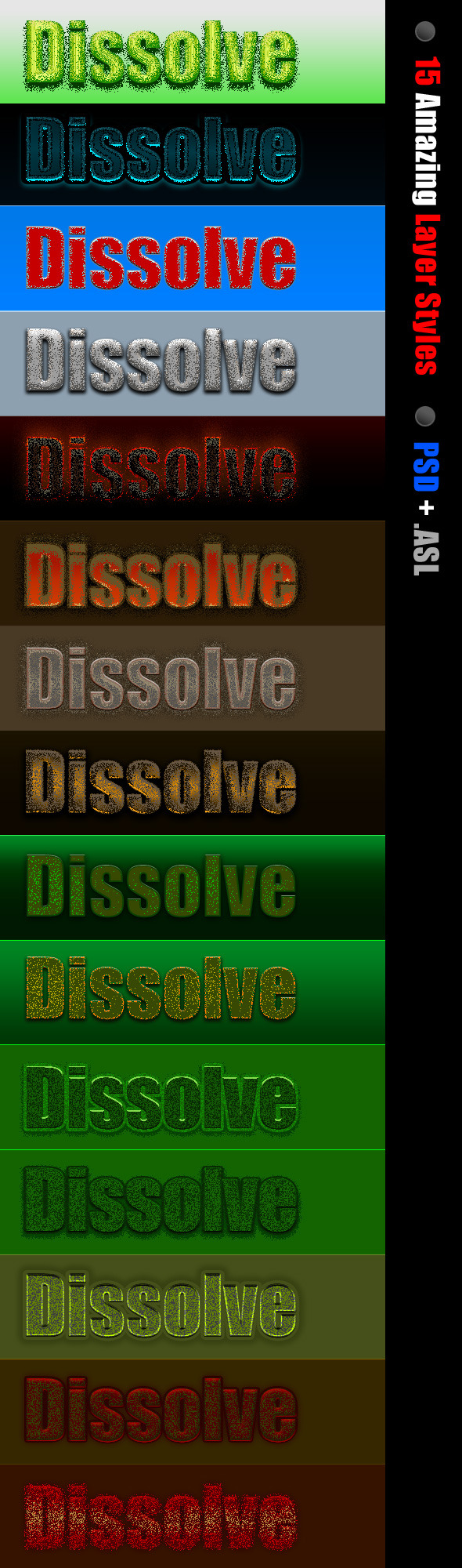 Layer Styles - Text Effects Styles