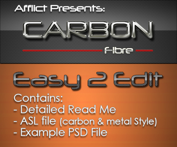 Carbonfibre Text Effects & Styles - Text Effects Styles