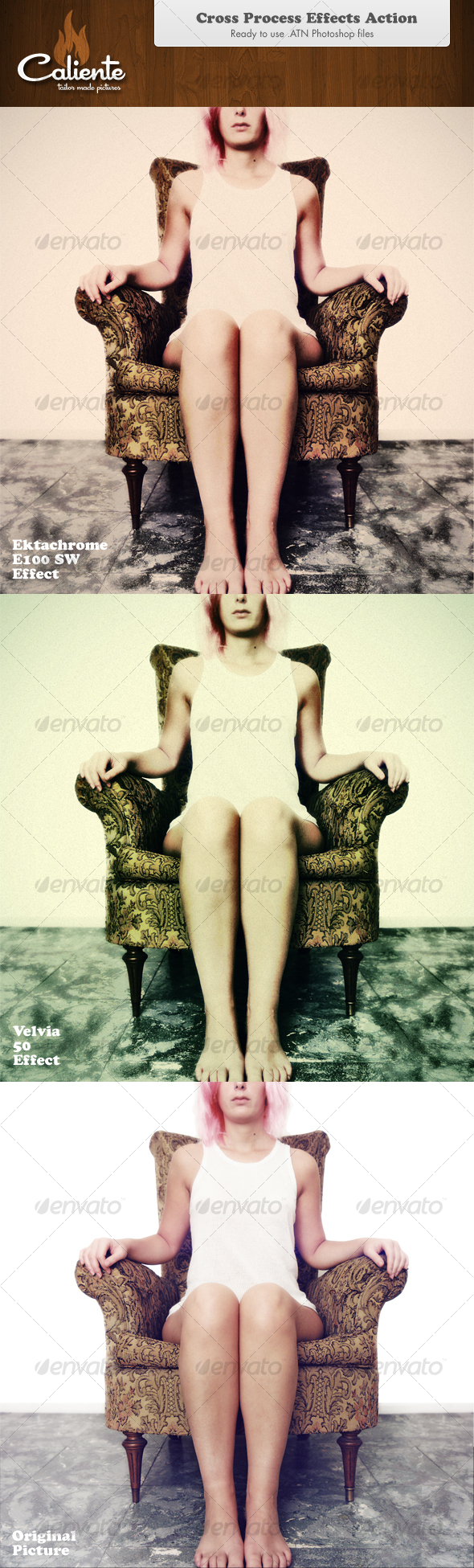 Cross Process - Photoshop Action - Photo Effects Actions