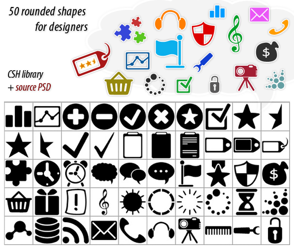 Webround Shapes - Photoshop Add-ons