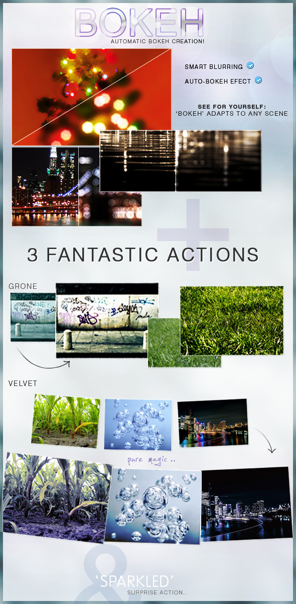 Bokeh Action + 3 Extras - Photo Effects Actions