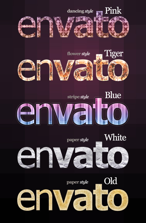 5 Special Text & Effects styles - Text Effects Styles