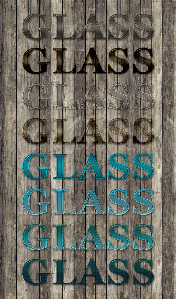 8 Professional Glass Text Styles - Text Effects Styles