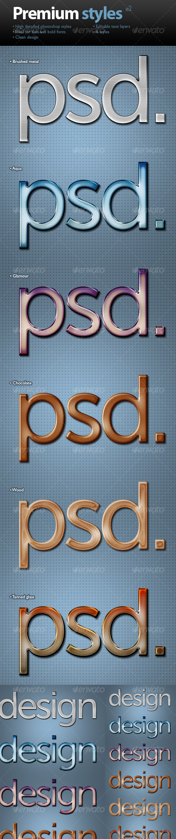 Premium text styles #2 - Text Effects Styles