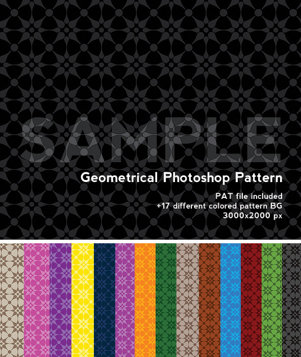 Photoshop Pattern - geometrical Pattern - Photoshop Add-ons