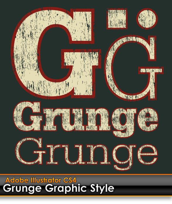 Grunge Distressed Illustrator Graphic Style - Styles Illustrator