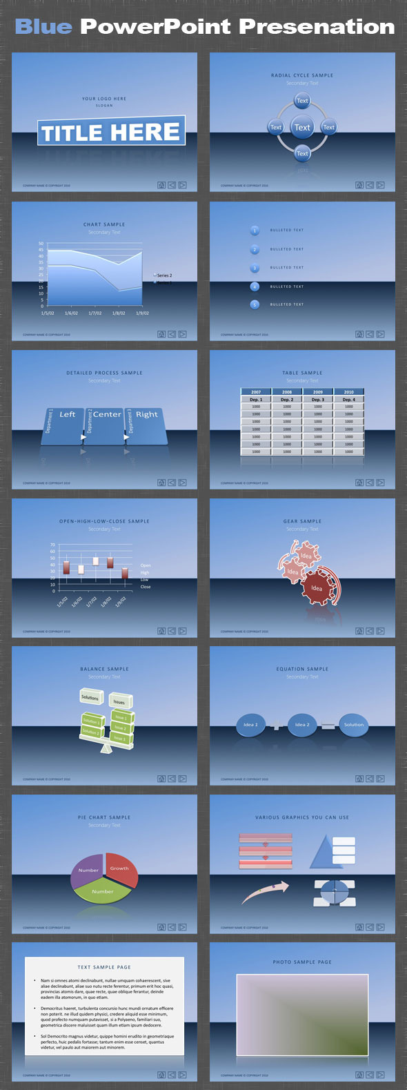 Blue PowerPoint Presentation