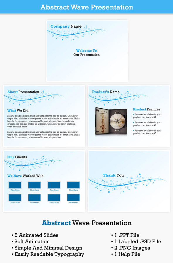 Abstract Wave Presentation - PowerPoint Templates Presentation Templates