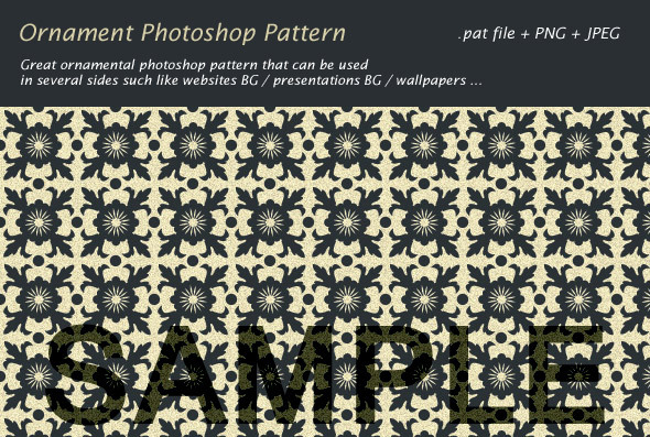 Ornament Photoshop Pattern - Textures / Fills / Patterns Photoshop