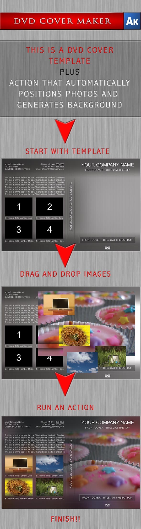 DVD Cover Maker with Photoshop Action - Utilities Actions