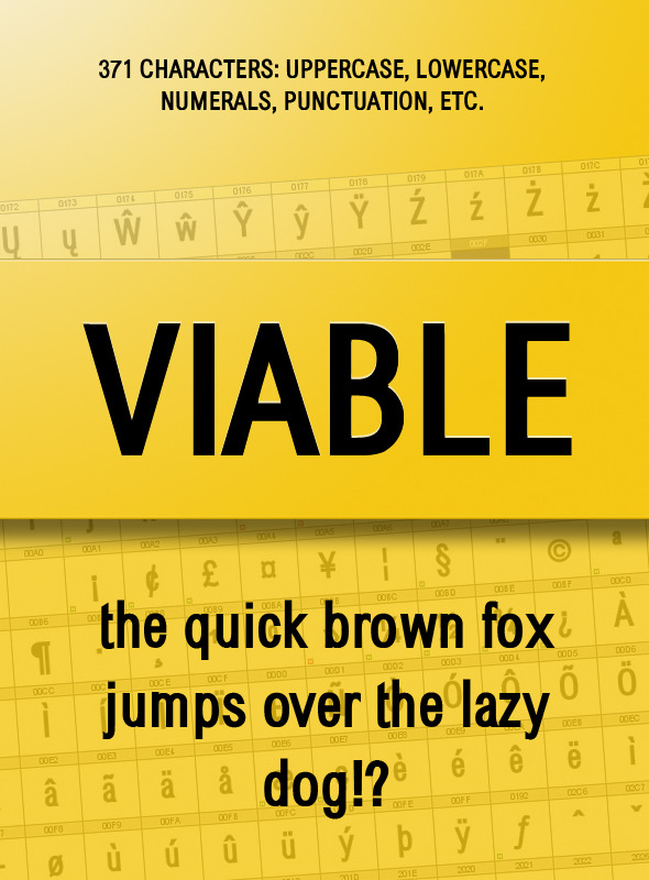Viable Sans Serif Font - Sans-Serif Fonts
