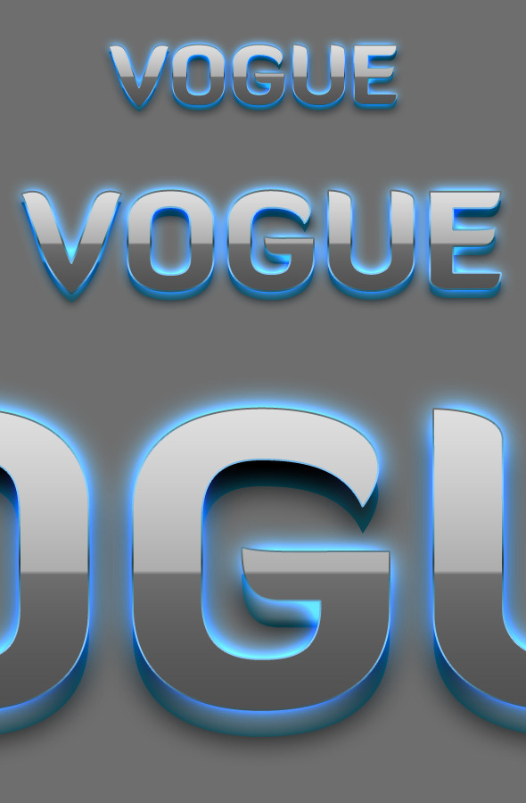 Vogue - 3D Text Styles - Text Effects Styles