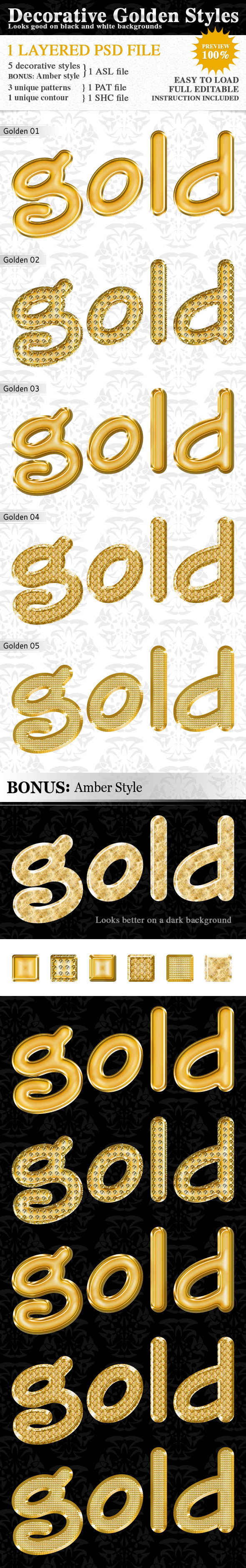 Decorative Golden Styles