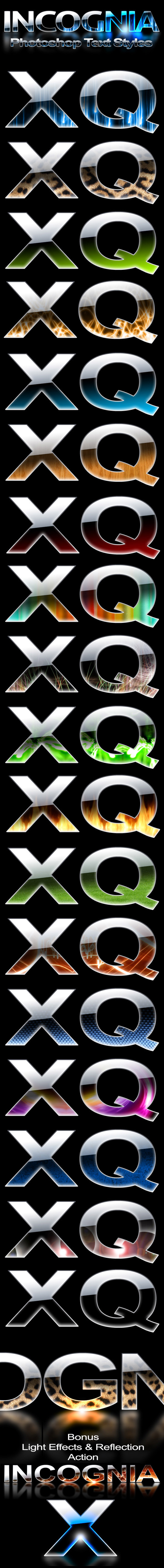 Incognia - Professional Glossy Text Styles - Text Effects Styles