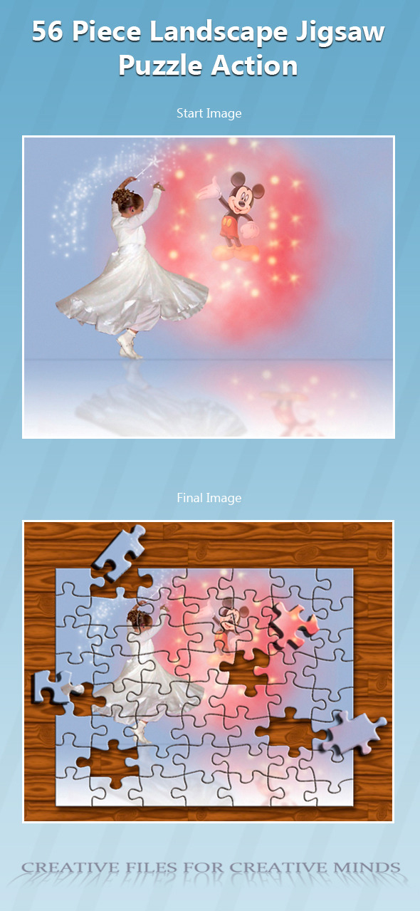 56 Piece Landscape Jigsaw Puzzle Action - Utilities Actions