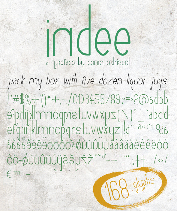 Indee Font - Hand-writing Script