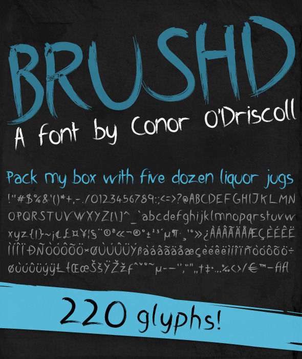 Brushd Font - Calligraphy Script