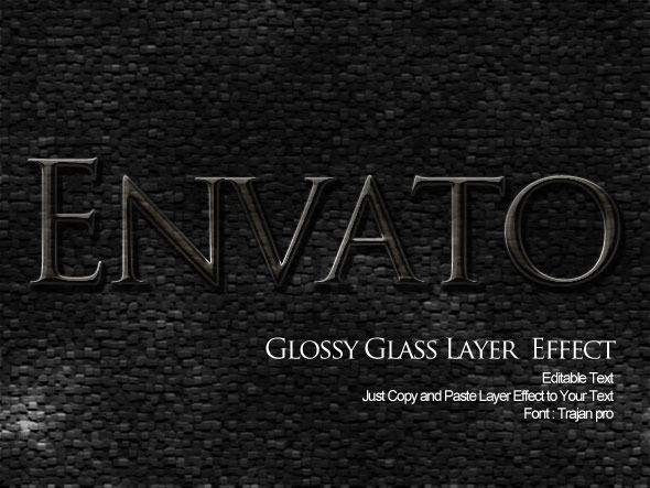 Glossy Glass Layer Effect - Photoshop Add-ons