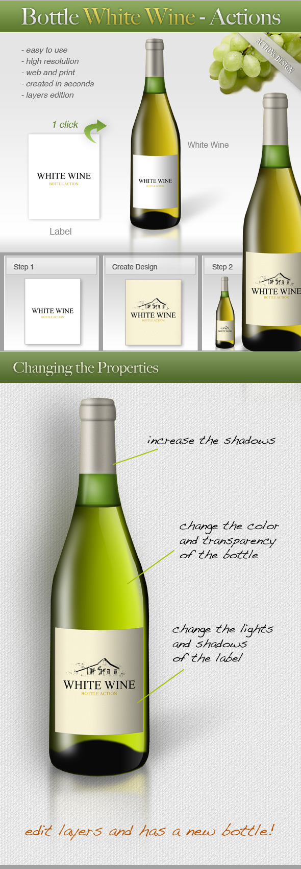 Bottle White Wine - Utilities Actions