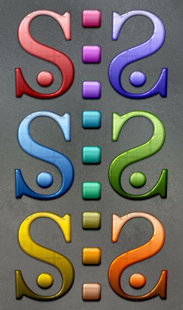 Webtech Photoshop Styles - Text Effects Styles
