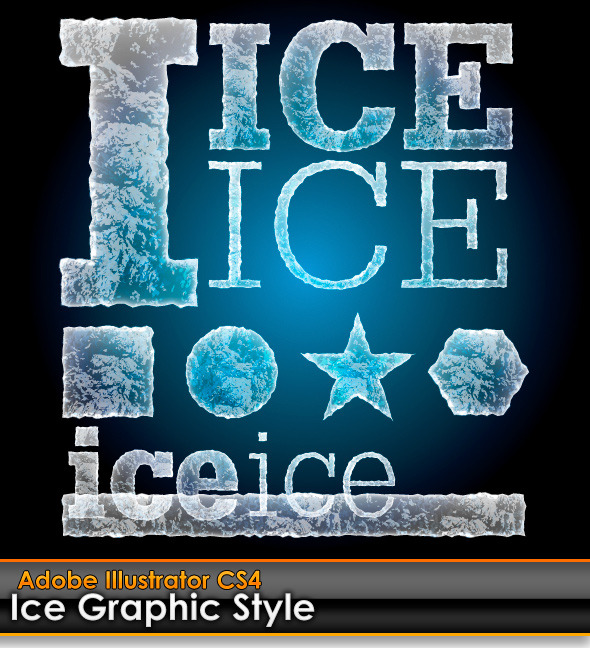 Ice Illustrator Graphic Style - Styles Illustrator