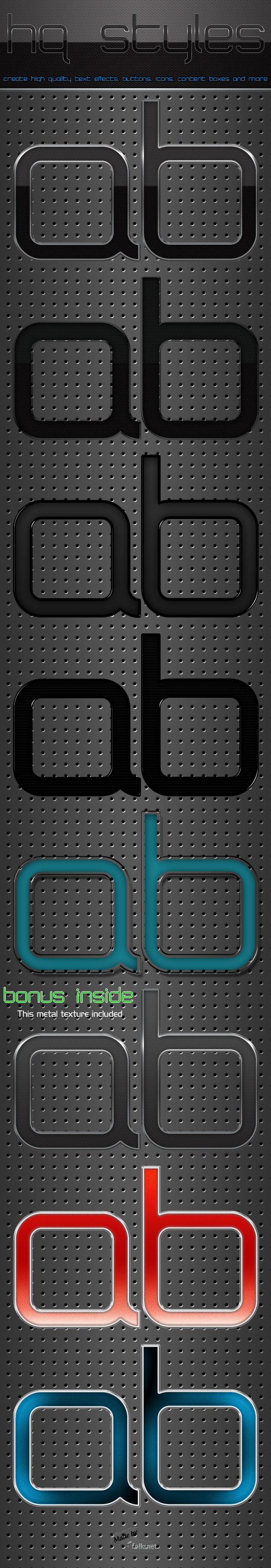 HQ Styles - Text Effects Styles