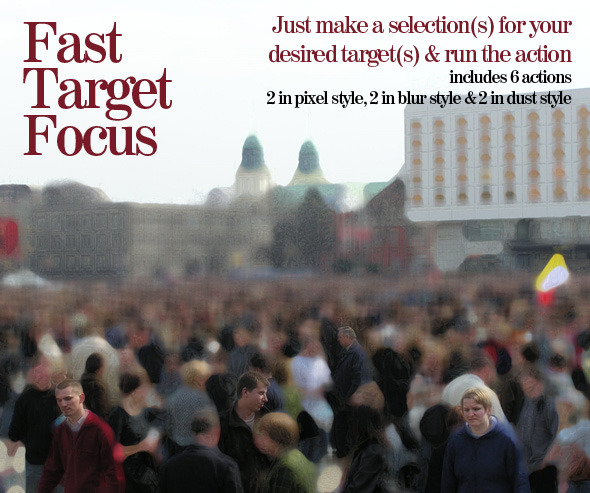 Fast Target Focus - Photo Effects Actions