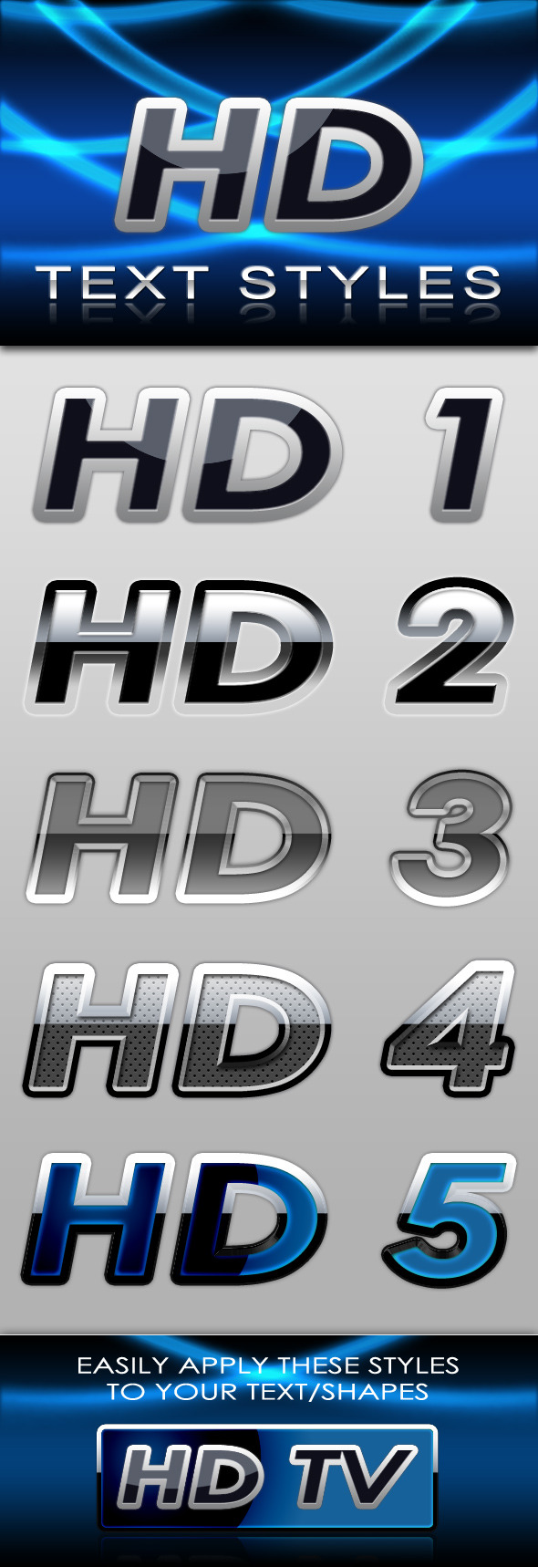HD Text Styles - Text Effects Styles