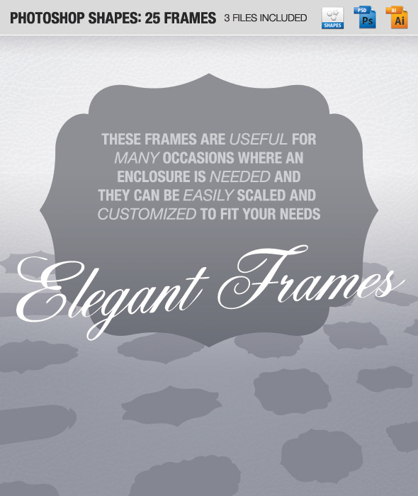 25 Frames - Miscellaneous Shapes