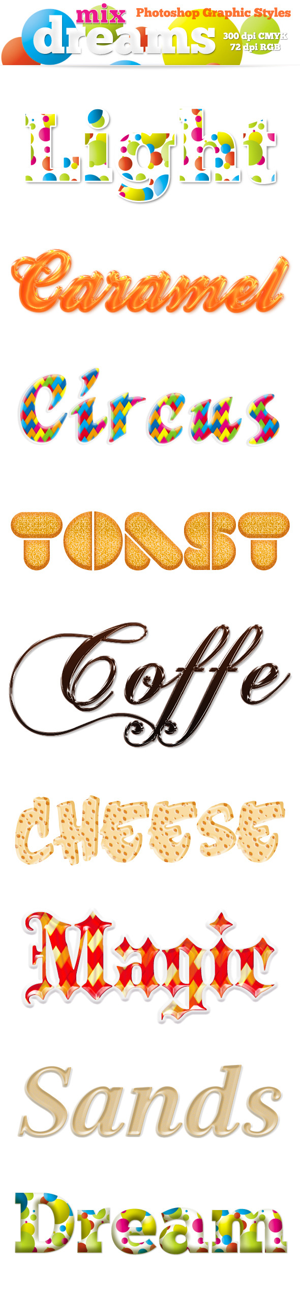 Mix Dreams - Photoshop Graphic Styles