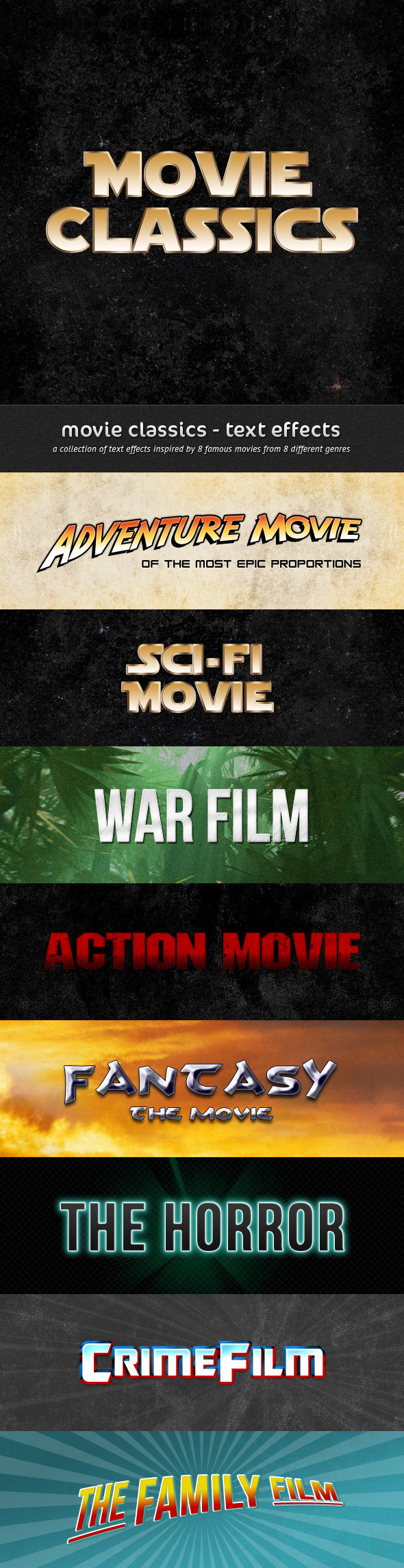 Movie Classics - Text Effects - Text Effects Styles
