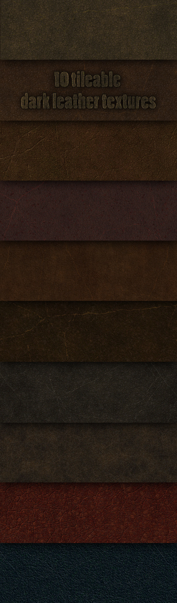10 tileable dark leather textures - Fabric Textures