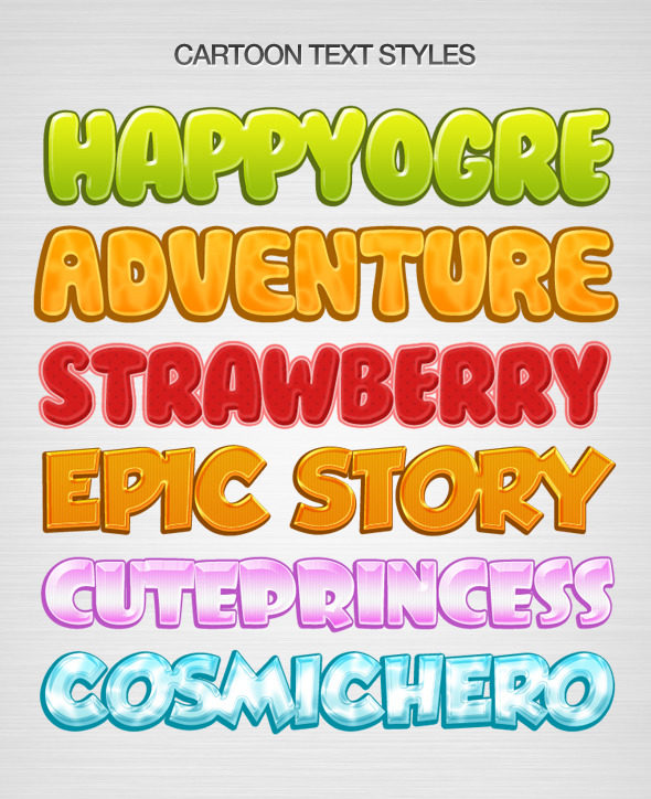 Kids Text Layer Style - Text Effects Styles