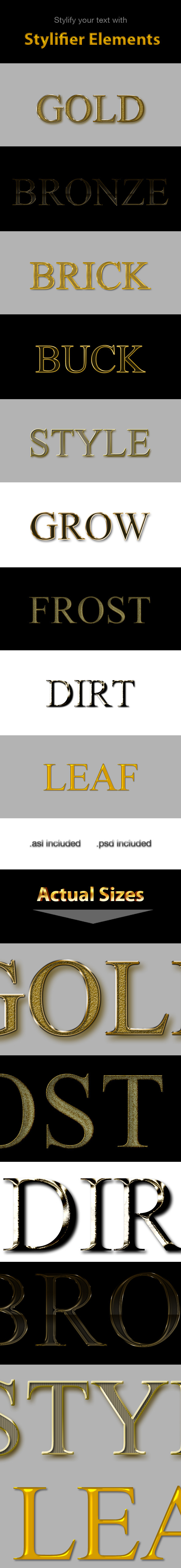 Stylifier Elements - Text Effects Styles
